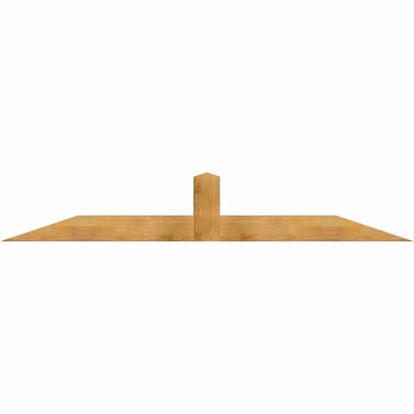 Ekena Millwork Portland Rough Sawn Timber Gable Bracket, Western Red Cedar, 96"W x 16"H x 6"D x 6"F, 4/12 Pitch GBW096X16X0606POR00RWR - main